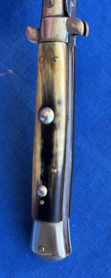 1950s B SVOBODY ITALY Picklock Switchblade Knife 9" 23cm Horn Scales 1950s B SVOBODY ITALY Picklock Switchblade Knife 9" 23cm Horn Scales
