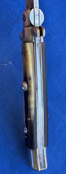 1950s B SVOBODY ITALY Picklock Switchblade Knife 9" 23cm Horn Scales 1950s B SVOBODY ITALY Picklock Switchblade Knife 9" 23cm Horn Scales