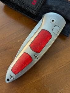 ORIGINAL GERMAN MADE 1990'S BOKER SPEED LOCK AUTOMATIC 707RB RED BONE SERRATED ORIGINAL GERMAN MADE 1990'S BOKER SPEED LOCK AUTOMATIC 707RB RED BONE SERRATED