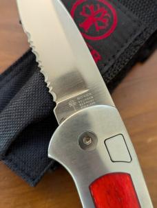 ORIGINAL GERMAN MADE 1990'S BOKER SPEED LOCK AUTOMATIC 707RB RED BONE SERRATED ORIGINAL GERMAN MADE 1990'S BOKER SPEED LOCK AUTOMATIC 707RB RED BONE SERRATED