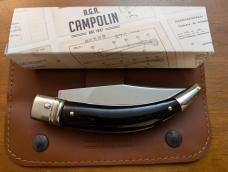 NIB AGA CAMPOLIN DIANA LEVERLOCK AUTO IN ALL BLACK BRAZILIAN HORN WITH BOX AND SHEATH NIB AGA CAMPOLIN DIANA LEVERLOCK AUTO IN ALL BLACK BRAZILIAN HORN WITH BOX AND SHEATH