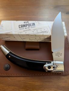 NIB AGA CAMPOLIN DIANA LEVERLOCK AUTO IN ALL BLACK BRAZILIAN HORN WITH BOX AND SHEATH NIB AGA CAMPOLIN DIANA LEVERLOCK AUTO IN ALL BLACK BRAZILIAN HORN WITH BOX AND SHEATH