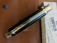 NIB AGA CAMPOLIN DIANA LEVERLOCK AUTO IN ALL BLACK BRAZILIAN HORN WITH BOX AND SHEATH NIB AGA CAMPOLIN DIANA LEVERLOCK AUTO IN ALL BLACK BRAZILIAN HORN WITH BOX AND SHEATH