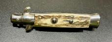 Dolphins 7” Picklock Stiletto, Stag Scales Dolphins 7” Picklock Stiletto, Stag Scales