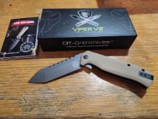OFF-GRID KNIVES VIPER V2 COYOTE. 154CM TANTO GRAY washed Blade. COYOTE! OFF-GRID KNIVES VIPER V2 COYOTE. 154CM TANTO GRAY washed Blade. COYOTE!