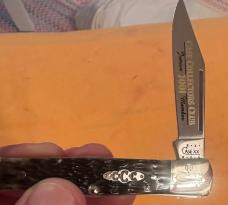 2001 CASE XX COLLECTORS CLUB 20TH ANNIV. HALF WHITTLER W/MOSS GREEN HANDLES & SQUARE BOLSTERS. MINT! 2001 CASE XX COLLECTORS CLUB 20TH ANNIV. HALF WHITTLER W/MOSS GREEN HANDLES & SQUARE BOLSTERS. MINT!