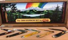 Set of 5 1988 Case Rainbow Knives with COA Set of 5 1988 Case Rainbow Knives with COA