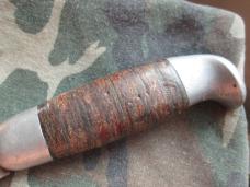 VTG BRUSLETTO Fixed Blade Knife Leather Handle 8" OAL VTG BRUSLETTO Fixed Blade Knife Leather Handle 8" OAL