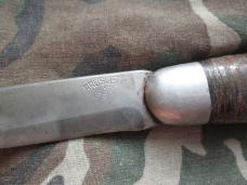 VTG BRUSLETTO Fixed Blade Knife Leather Handle 8" OAL VTG BRUSLETTO Fixed Blade Knife Leather Handle 8" OAL