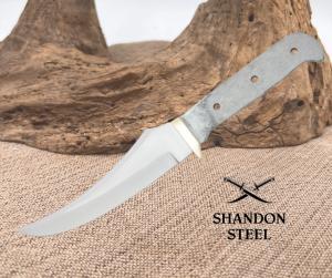 5 3/8" Full Tang Clip Point Bowie Blank Custom Knife Making Hunting Blade (11)