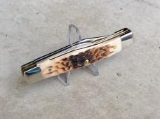 Case Cutlery Small Texas Jack - 00077 Amber Bone Folding Knife - New Case Cutlery Small Texas Jack - 00077 Amber Bone Folding Knife - New