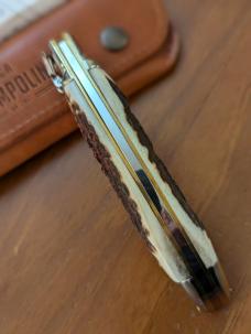 NEW IN BOX GNARLY STAG AGA CAMPOLIN DIANA LEVERLOCK AUTO WITH SHEATH NEW IN BOX GNARLY STAG AGA CAMPOLIN DIANA LEVERLOCK AUTO WITH SHEATH