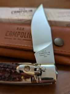 NEW IN BOX GNARLY STAG AGA CAMPOLIN DIANA LEVERLOCK AUTO WITH SHEATH NEW IN BOX GNARLY STAG AGA CAMPOLIN DIANA LEVERLOCK AUTO WITH SHEATH