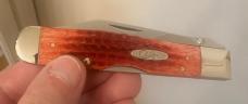 2003 CaseXX Pocket Worn Cheetah w/Old Red Jigged Bone Handles. Look close this knife is super clean! 2003 CaseXX Pocket Worn Cheetah w/Old Red Jigged Bone Handles. Look close this knife is super clean!