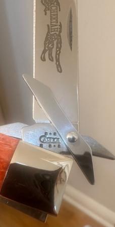 2003 CaseXX Pocket Worn Cheetah w/Old Red Jigged Bone Handles. Look close this knife is super clean! 2003 CaseXX Pocket Worn Cheetah w/Old Red Jigged Bone Handles. Look close this knife is super clean!