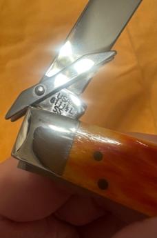 2002 Case XX Tequila Sunrise Cheetah w/ Bullet Shield. Beautiful knife in Mint Condition! 1 of 500. 2002 Case XX Tequila Sunrise Cheetah w/ Bullet Shield. Beautiful knife in Mint Condition! 1 of 500.