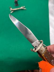 Vintage LePre Two Blade Stag Camper Ring Pull Vintage LePre Two Blade Stag Camper Ring Pull