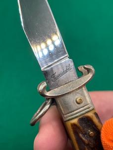 Vintage LePre Two Blade Stag Camper Ring Pull Vintage LePre Two Blade Stag Camper Ring Pull