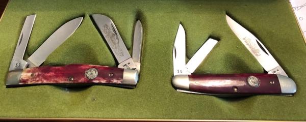 New in Display 1981 Case Smooth Rose Congress and Stockman New in Display 1981 Case Smooth Rose Congress and Stockman