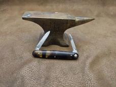 Early Press Button Knife Co. 3 3/8" double Early Press Button Knife Co. 3 3/8" double
