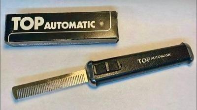 Vintage OTF Switchblade Comb, Original Box Vintage OTF Switchblade Comb, Original Box
