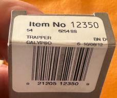 2012 Case XX Calypso Trapper. Mint Condition w/ 0riginal Box. 