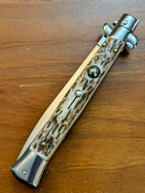 FRANK BELTRAME 28CM-11" DAGGER STILETTO STAG HORN...NEW 