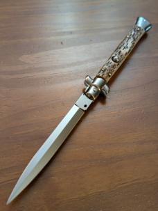 FRANK BELTRAME 28CM-11" DAGGER STILETTO STAG HORN...NEW FRANK BELTRAME 28CM-11" DAGGER STILETTO STAG HORN...NEW