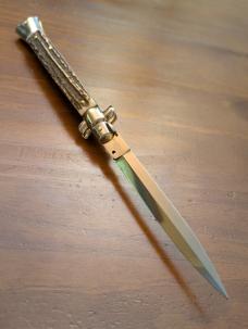 FRANK BELTRAME 28CM-11" DAGGER STILETTO STAG HORN...NEW FRANK BELTRAME 28CM-11" DAGGER STILETTO STAG HORN...NEW