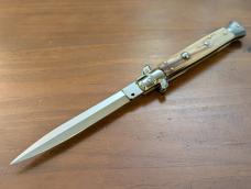 FRANK BELTRAME 28CM-11" DAGGER BLADE STILETTO BRAZILIAN HONEY HORN...NEW AND ROWDY! FRANK BELTRAME 28CM-11" DAGGER BLADE STILETTO BRAZILIAN HONEY HORN...NEW AND ROWDY!