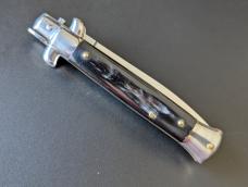 FRANK BELTRAME 23CM 9" DAGGER STILETTO IN DARK BRAZILIAN HORN...NEW FRANK BELTRAME 23CM 9" DAGGER STILETTO IN DARK BRAZILIAN HORN...NEW