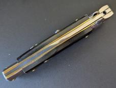 FRANK BELTRAME 23CM 9" DAGGER STILETTO IN DARK BRAZILIAN HORN...NEW FRANK BELTRAME 23CM 9" DAGGER STILETTO IN DARK BRAZILIAN HORN...NEW