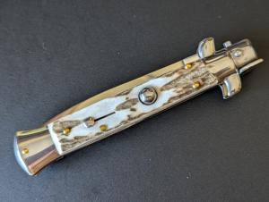 FRANK BELTRAME 23CM 9" DAGGER STILETTO STAG HORN...NEW 