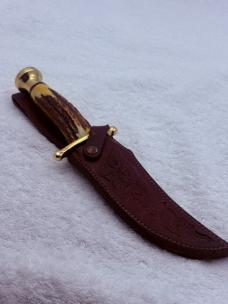 Case XX 1965-1969 Kodiak Bowie Stag Handle Sheath Knife Made In USA (#12) Case XX 1965-1969 Kodiak Bowie Stag Handle Sheath Knife Made In USA (#12)