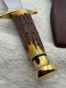 Case XX 1965-1969 Kodiak Bowie Stag Handle Sheath Knife Made In USA (#12) Case XX 1965-1969 Kodiak Bowie Stag Handle Sheath Knife Made In USA (#12)