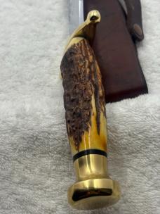 Case XX 1965-1969 Kodiak Bowie Stag Handle Sheath Knife Made In USA (#12) Case XX 1965-1969 Kodiak Bowie Stag Handle Sheath Knife Made In USA (#12)