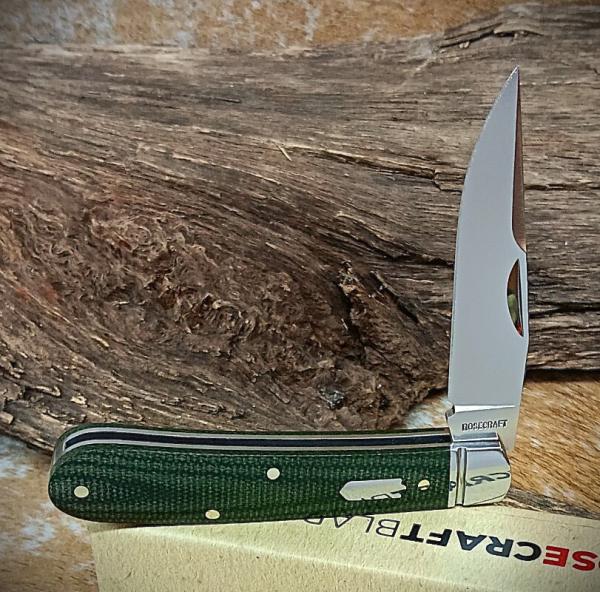 RoseCraft Blades Buffalo River Jack RCT030-DGM Dark Green Micarta D2 Clip Point RoseCraft Blades Buffalo River Jack RCT030-DGM Dark Green Micarta D2 Clip Point