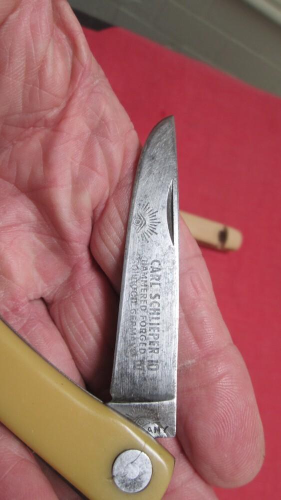 VTG CARL SCHLIEPER Solingen GERMANY Eye Brand 99jry Sodbuster Blade Knife VTG CARL SCHLIEPER Solingen GERMANY Eye Brand 99jry Sodbuster Blade Knife
