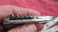 VTG F K Solingen Bartenders Knife w/ Corkscrew (bent)  MOP Mother of Pearl
