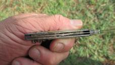 VTG F K Solingen Bartenders Knife w/ Corkscrew (bent)  MOP Mother of Pearl