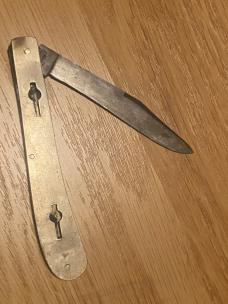 Union Cutlery Co. – Olean, NY – Clasp Knife – MOP Scales – 4¼” Clip Point Blade/ for rescale Union Cutlery Co. – Olean, NY – Clasp Knife – MOP Scales – 4¼” Clip Point Blade/ for rescale