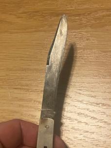 Union Cutlery Co. – Olean, NY – Clasp Knife – MOP Scales – 4¼” Clip Point Blade/ for rescale Union Cutlery Co. – Olean, NY – Clasp Knife – MOP Scales – 4¼” Clip Point Blade/ for rescale