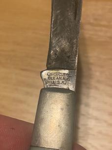 Union Cutlery Co. – Olean, NY – Clasp Knife – MOP Scales – 4¼” Clip Point Blade/ for rescale Union Cutlery Co. – Olean, NY – Clasp Knife – MOP Scales – 4¼” Clip Point Blade/ for rescale