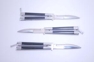 Lot of 3 China Made Balisong Butterfly Knives Combo Edge 4.25" Blade 