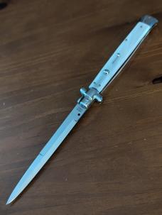 OLDER SKM (SWITCHBLADE KNIFEMAKER MANIAGO) 33CM 13INCH PEARLEX BAYONET AUTOMATIC STILETTO OLDER SKM (SWITCHBLADE KNIFEMAKER MANIAGO) 33CM 13INCH PEARLEX BAYONET AUTOMATIC STILETTO