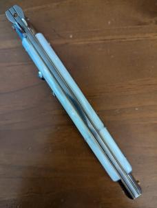 OLDER SKM (SWITCHBLADE KNIFEMAKER MANIAGO) 33CM 13INCH PEARLEX BAYONET AUTOMATIC STILETTO OLDER SKM (SWITCHBLADE KNIFEMAKER MANIAGO) 33CM 13INCH PEARLEX BAYONET AUTOMATIC STILETTO