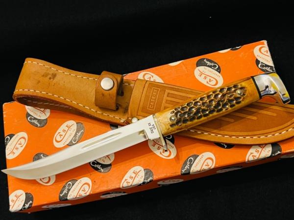 Rare CASE XX/USA Transition 2nd Cut Stag Thick Matched Handles 9” Overall Extremely Rare in Box,MINT Rare CASE XX/USA Transition 2nd Cut Stag Thick Matched Handles 9” Overall Extremely Rare in Box,MINT
