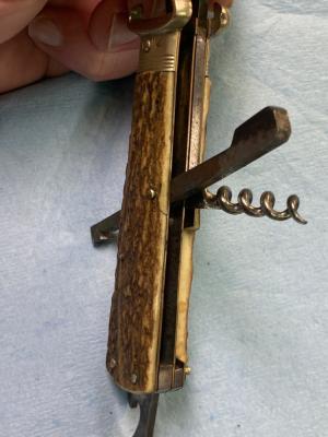 Vintage Ed. Wüsthof Solingen German Shell Puller Tool – 12 & 16 Gauge – Stag Scales