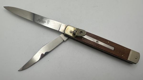 Huge Hubertus 2 Blade Switchblade Leverlock Non Function 1 Blade Manual Open 10" Huge Hubertus 2 Blade Switchblade Leverlock Non Function 1 Blade Manual Open 10"