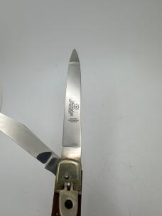 Huge Hubertus 2 Blade Switchblade Leverlock Non Function 1 Blade Manual Open 10" Huge Hubertus 2 Blade Switchblade Leverlock Non Function 1 Blade Manual Open 10"